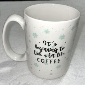 Enchanted Forest “It’s beginning to look a lot like coffee” Snowflake Decor Mug